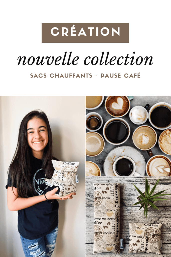 Sac chauffant Pause Café fabriqué au Québec